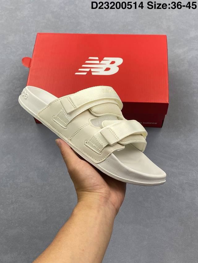 new Balance Sd3206Bkr 新百伦Nb 系列凉鞋 25年新款 夏季休闲沙滩凉拖鞋 魔术贴易穿脱。Md组大合底 原织厂带面料 将机能美融学入夏到日