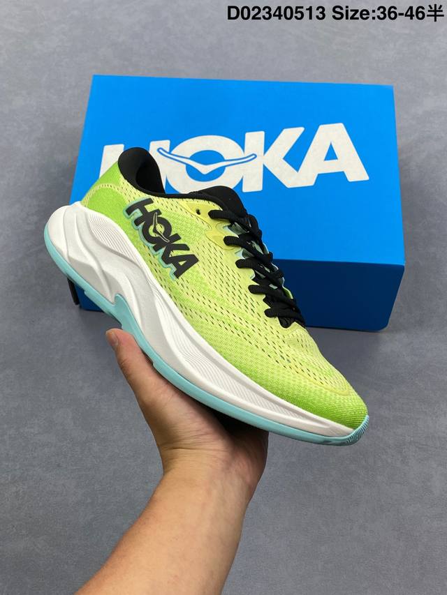 hoka One One Rincon 4 鸿卡4代网织轻量休闲运动慢跑鞋 #原楦原纸版开发版型 采用透气针织工程材料鞋面材质 轻量化材料高弹力泡棉升级中底 内