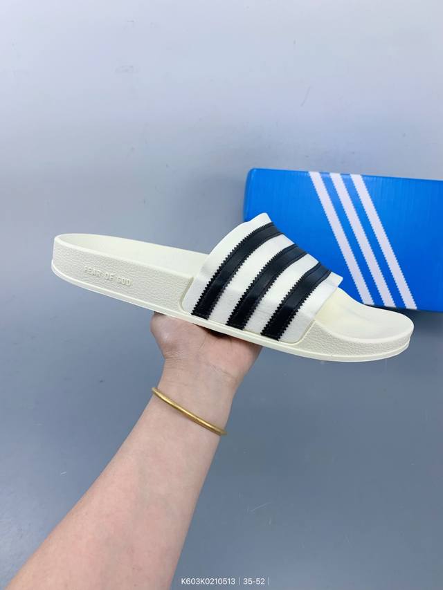 originals Adilette Slide 50Th Anniversary X Fog Fear Of Go D洛杉矶街头奢牌联乘-敬畏上帝莱特系列经典