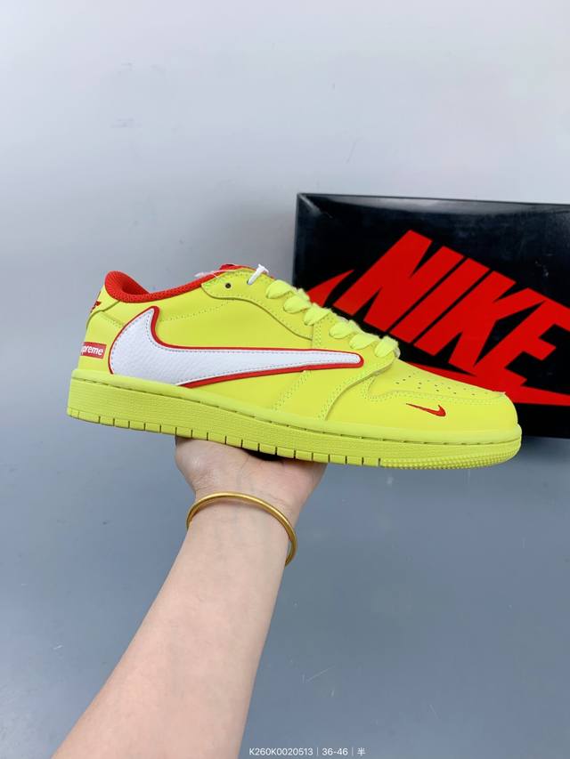 乔丹 Air Jordan 1 Low Og Aj1 乔1反转倒勾 联名款休闲运动篮球鞋 完美品质出货 鞋面切割工整 冲孔整齐干净 中底拉帮线 整体清洁度非常好
