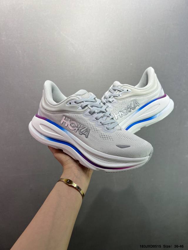 公司级Hoka One One Bondi 9 柔软舒适防滑耐磨 低帮 休闲跑步鞋 1162012 36-45带半码 Id：183Jxd0515