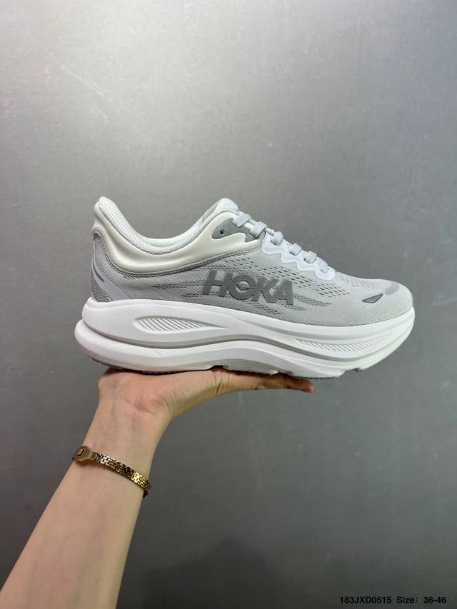 公司级Hoka One One Bondi 9 柔软舒适防滑耐磨 低帮 休闲跑步鞋 1162012 36-45带半码 Id：183Jxd0515