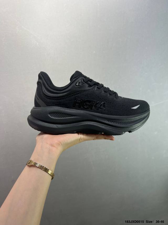 公司级Hoka One One Bondi 9 柔软舒适防滑耐磨 低帮 休闲跑步鞋 1162012 36-45带半码 Id：183Jxd0515