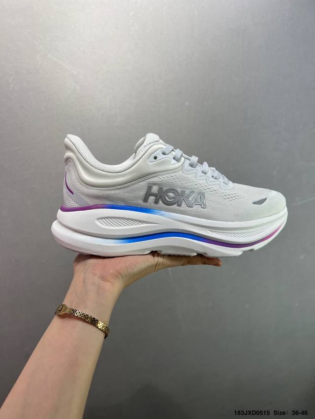 公司级Hoka One One Bondi 9 柔软舒适防滑耐磨 低帮 休闲跑步鞋 1162012 36-45带半码 Id：183Jxd0515