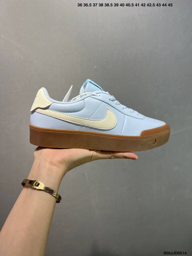 耐克 Nike Court Shot 男女子运动鞋春季透气轻便经典白昼 潮流 嘻哈 百搭 防滑 低帮 板鞋 Fq8146#拒绝沉闷黑白 质感满满的皮革鞋面，搭配