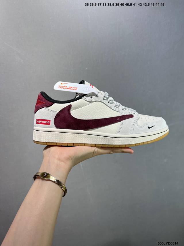 公司级 Air Jordan 1 ” Reverse Mocha “ Aj1乔1 T 联名低帮文化篮球鞋 完美品质出货 细节如图所示 鞋面切割工整 冲孔整齐干净