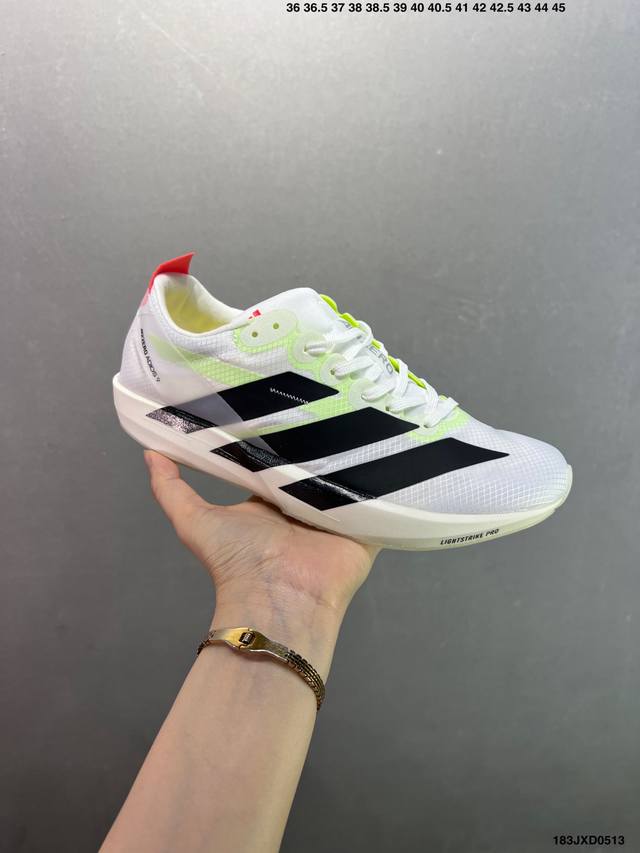 公司级Adidas Adizero Adios 9 M舒适百搭防滑耐磨 低帮跑步鞋 货号：If9419 尺码：36 36.5 37.5 38 38.5 39 4