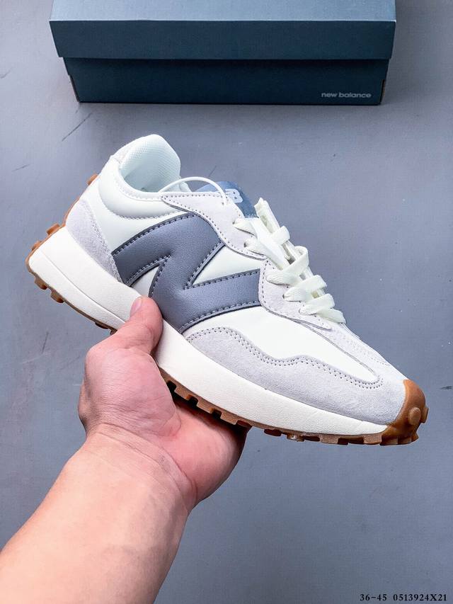 new Balance Ms327系列复古休闲运动慢跑鞋 原鞋打版 细节完美 采用尼龙及猪巴革麂皮物料拼接构成#中底高弹Pu材质及满丁防滑橡胶外底上世纪 70