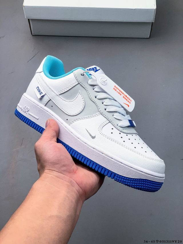 集图 二层真标！耐克Nike Air Force 1 Low 空军一号低帮经典百搭休闲板鞋 0513119Y20