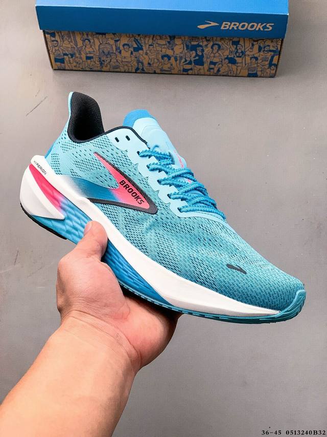 公司级！Brooks布鲁克斯Hyperion 2 烈风2 减震竞速马拉松专业跑鞋 0513 B32
