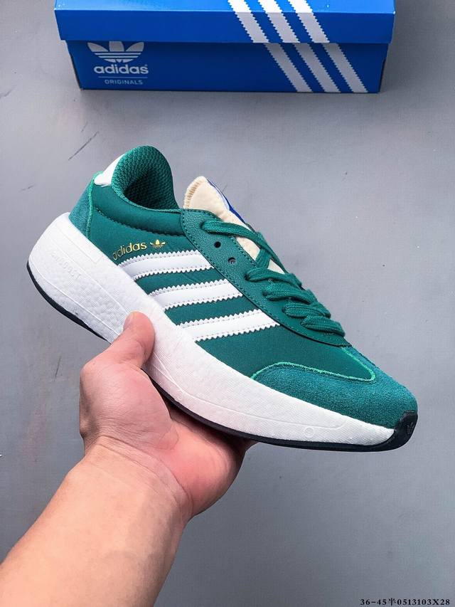 公司级！Adidas Originals City Rnr 舒适简约复古运动跑步鞋 这款City Rnr经典运动鞋，以70年代 Adidas典藏鞋款为灵感，融合