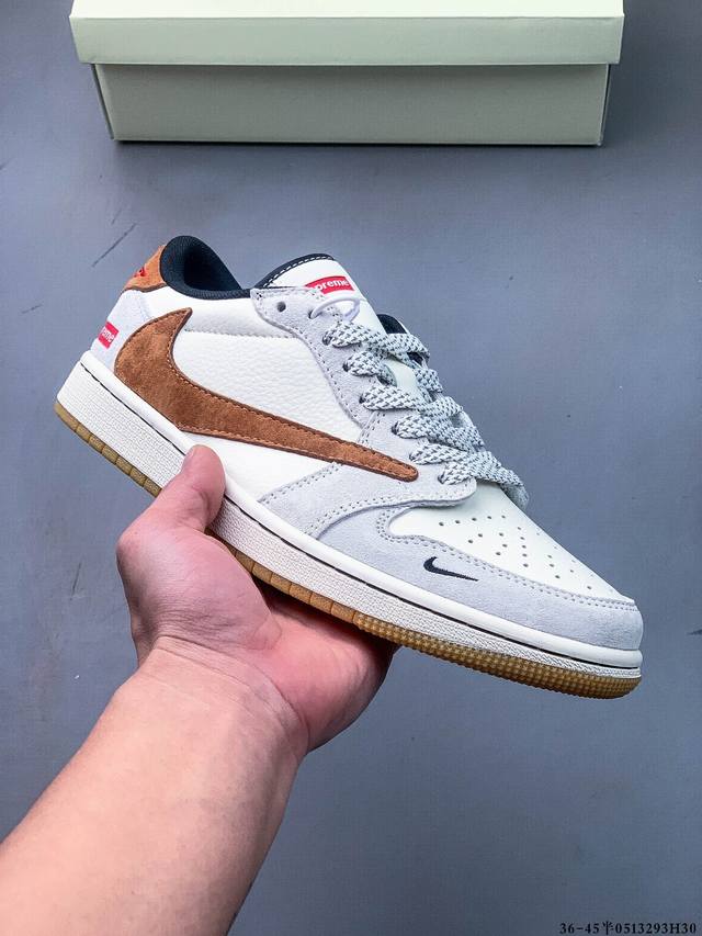 公司级头层！耐克Nike Air Jordan 1 Low Aj1乔1 低帮潮流缓运动休闲板鞋。Aj1 低帮拼接 完美版型真头层牛皮# 内置缓震气垫 原鞋开模
