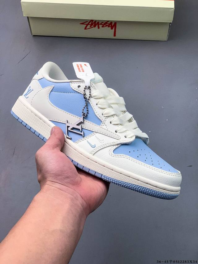 公司级头层！耐克Nike Air Jordan 1 Low Aj1乔1 低帮潮流缓运动休闲板鞋。Aj1 低帮拼接 完美版型真头层牛皮# 内置缓震气垫 原鞋开模