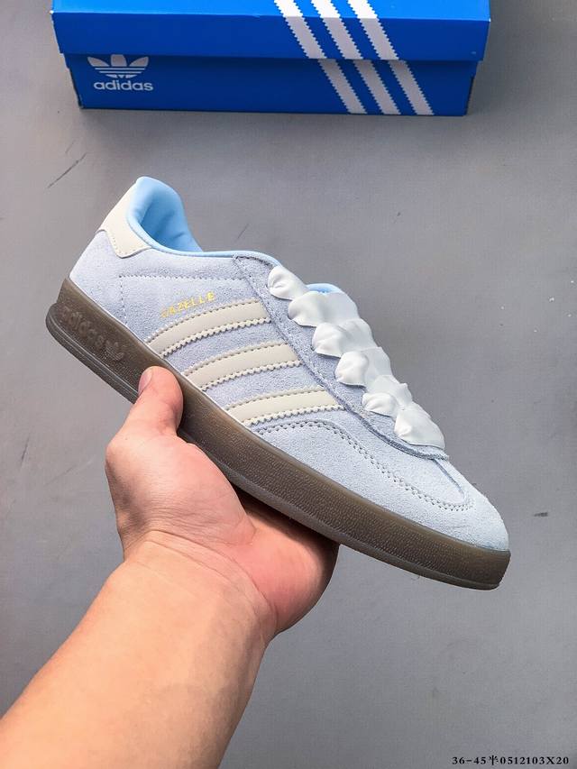 集图 真标半码！阿迪达斯Adidas Gazelle 低帮复古百搭休闲运动板鞋 0512103X20
