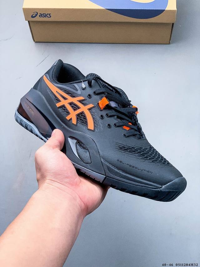 亚瑟士Asics Gel-Resolution X 亚瑟士运动休闲透气专业跑鞋 轻量舒适透气材质 全滴塑鞋面中底3D可视Gel缓震胶效果 升级Flytefoam