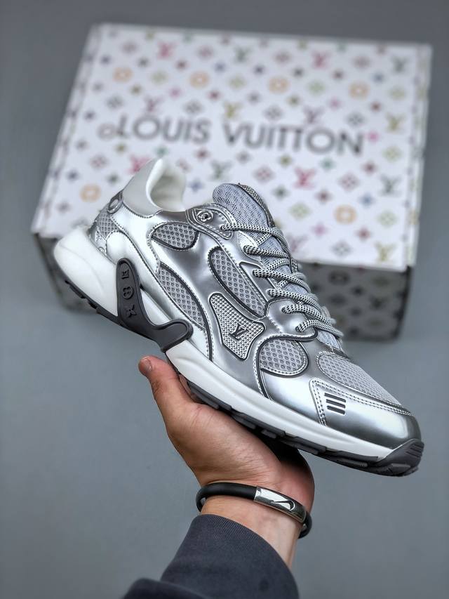 2025 Louis Vuitton Olympia 牛皮革 圆头系带 低帮 生活休闲鞋 男款 白色 第一时间订入Zp开发每个拼色的材质都是原版独家定制,与正品