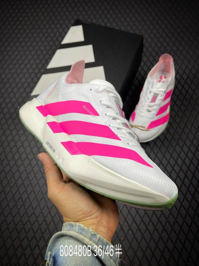 b Adidas Adizero Adios Pro 4 M舒适百搭防滑耐磨 低帮跑步鞋 货号：Js1833 尺码：36 36.5 37.5 38 38.5 3