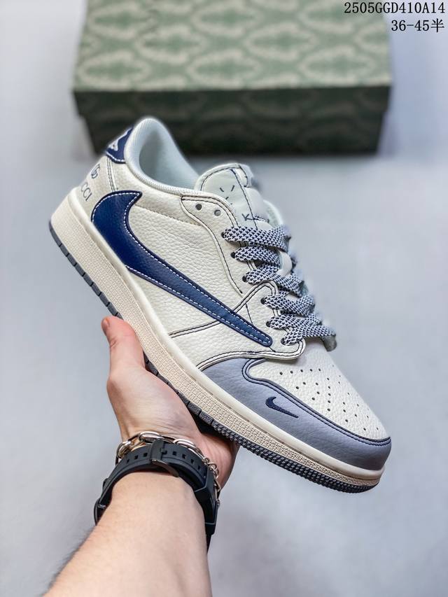 海外爆款限量发售！公司级 Travis Scott X Fragment Design X Jordan Air Jordan 1 Low Og Sp Supr