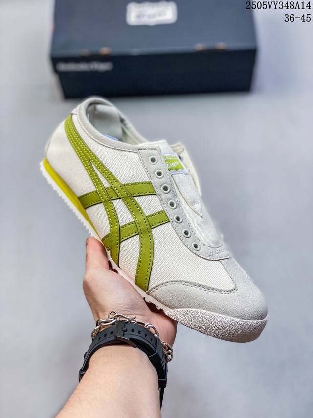 onitsuka Tiger Mexico 66 阿斯克斯 鬼冢虎 低帮 棕红 男女同款 帆布熊猫恶作剧热恋时代朝朝耐磨防滑低邦生活休闲鞋Onitsuka Ti