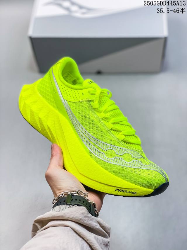 saucony索康尼Triumph啡鹏4 巴斯夫真爆男女跑步缓震透气舒适轻巧运动休闲鞋 5 60Ddeyi 40-46带半码 35.5-40带半码 35.5-4