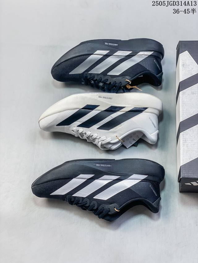 阿迪达斯Adidas Adizero Eva Sl M 零度进化版系列低帮轻便透气竞速休闲运动慢跑鞋 Js1182 码数：36 36.5 37 38 38.5