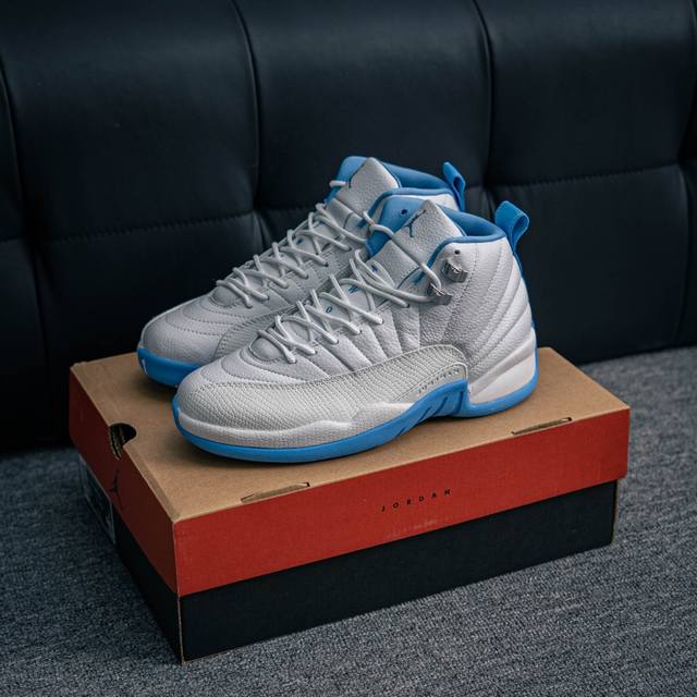 核心私 Air Jordan 12 Melo 白蓝 Aj12乔12 男子文化篮球鞋 圈内知名口碑大厂出品 原楦原纸板 原厂皮料 原厂碳板打造 极致一眼正品既视感
