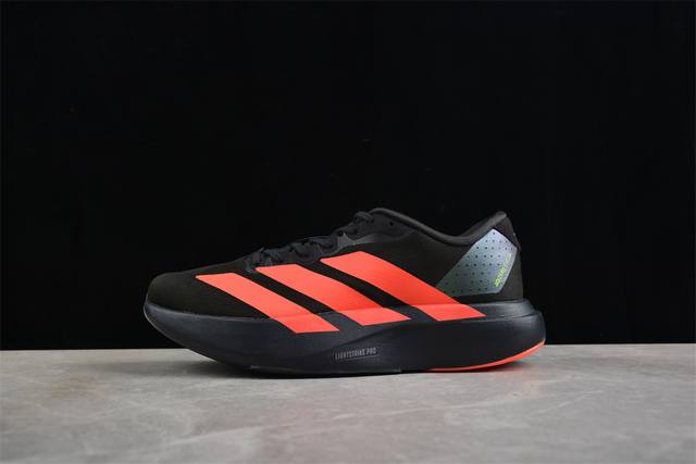 ad Adizero Evo Sl最强竞训跑步鞋 黑红 Jr3414 独家原鞋原数据纸板开发.原档数据3D打印. 鞋面细节匹配原版 工程贾卡网面.提升关键区域的