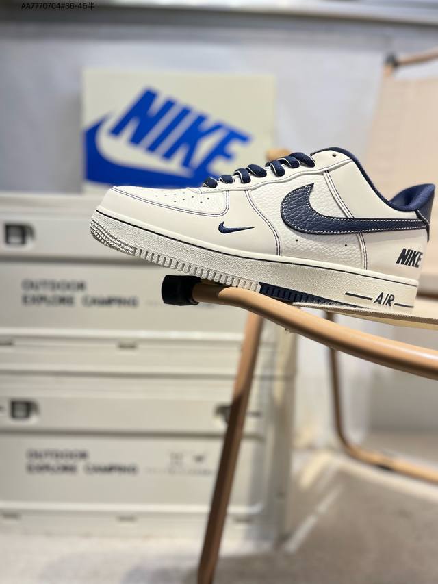 nk Air Force 1'07 Low 空军一号低帮休闲板鞋 #定制皮料 原楦原纸板 纯正空军版型 高清洁度 内置全掌气垫Sc9207 Aa7770704#