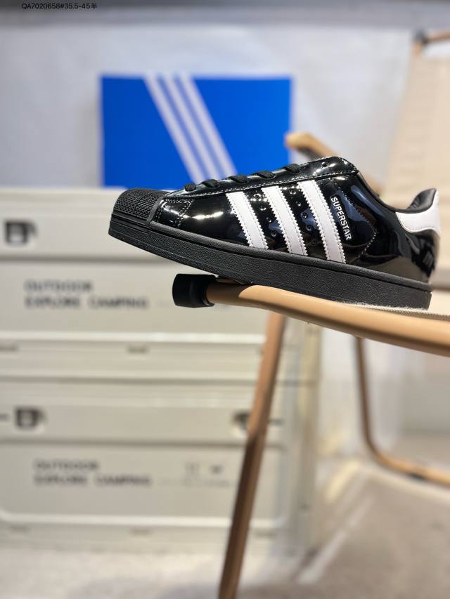 阿迪达斯Adidas三叶草 Originals Superstar 贝壳头系列低帮经典百搭休闲运动板鞋Jh7756 Qa7020658#35.5-45半
