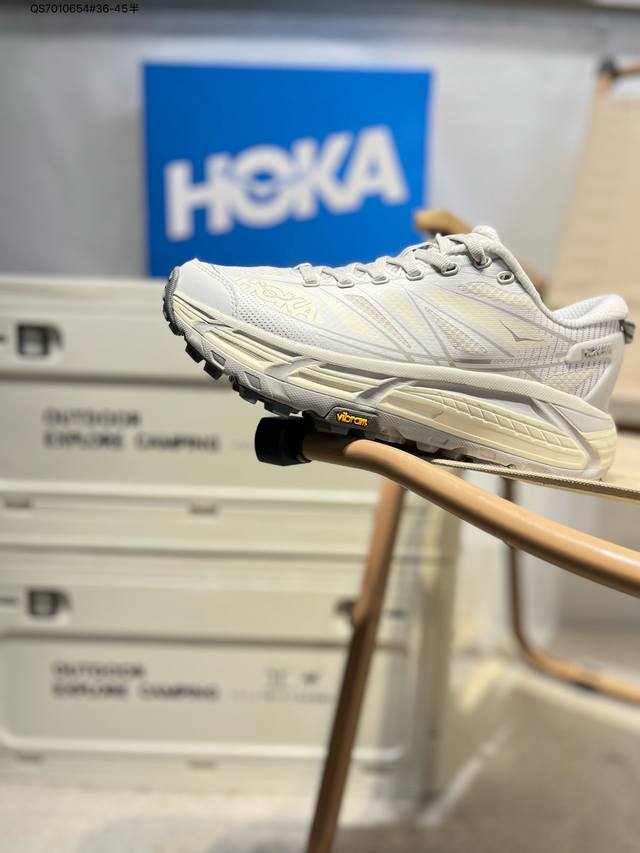 美国新兴跑鞋品牌 Hoka X Moncler Mafate Speed 2 机能轻量缓震网面增高越野男女跑步鞋1126851 Qs7010654#36-45半
