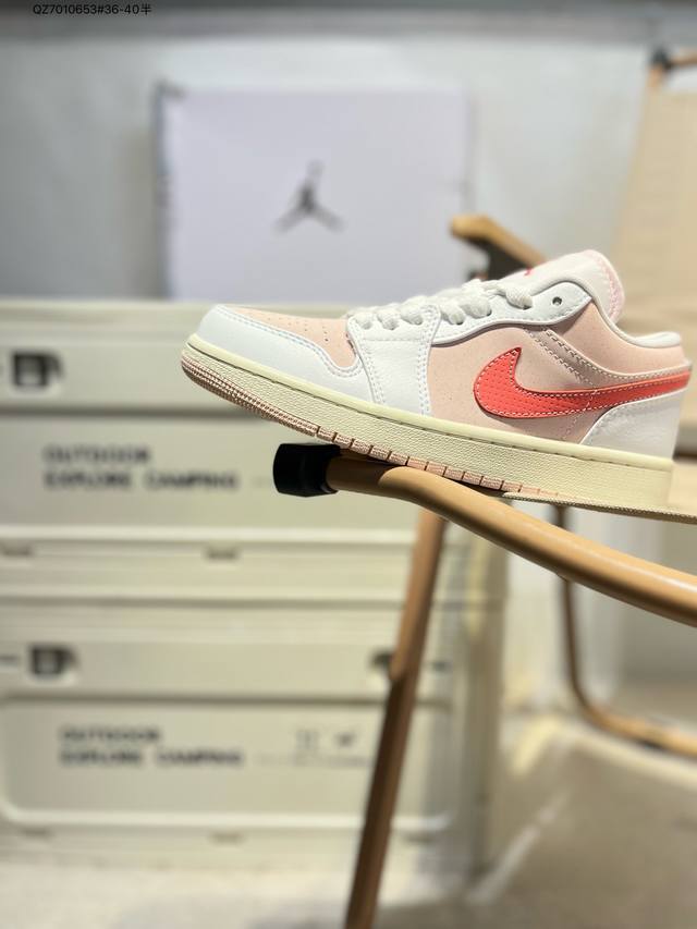 公司级头层皮乔丹Air Jordan 1 Low Aj1低帮系列篮球鞋 官方同步配色 原装级产物 #拒绝公底 立体鞋型 细节完美 高清洁度Ib8156 Qz70