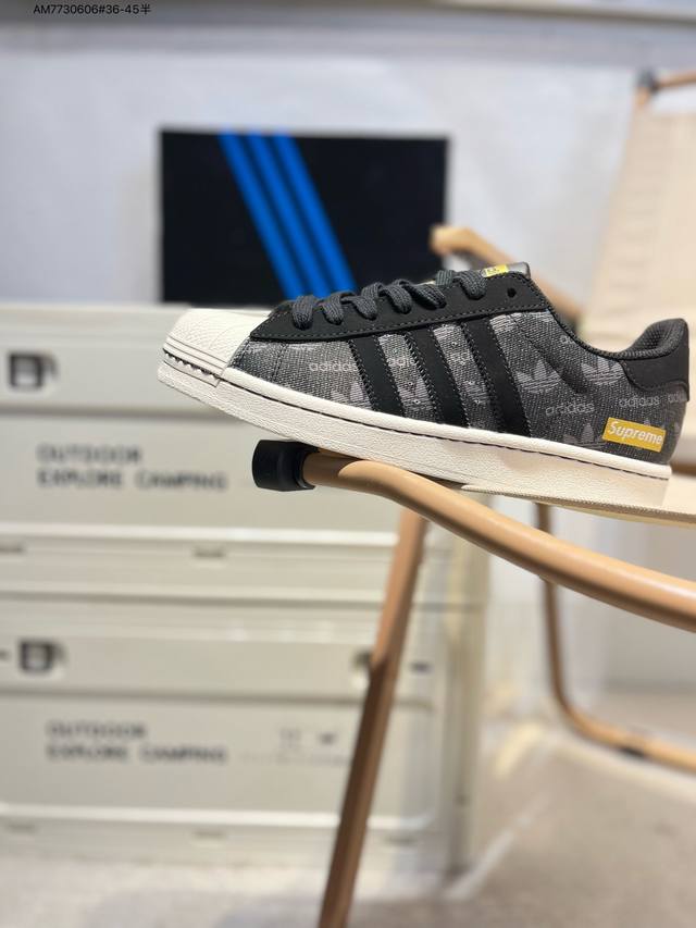 supreme X Adidas Originals Superstar Al经典配色 经典贝壳头官网同步 实拍首发渠道正品订单 诠释市场最高工艺水平区别市面普