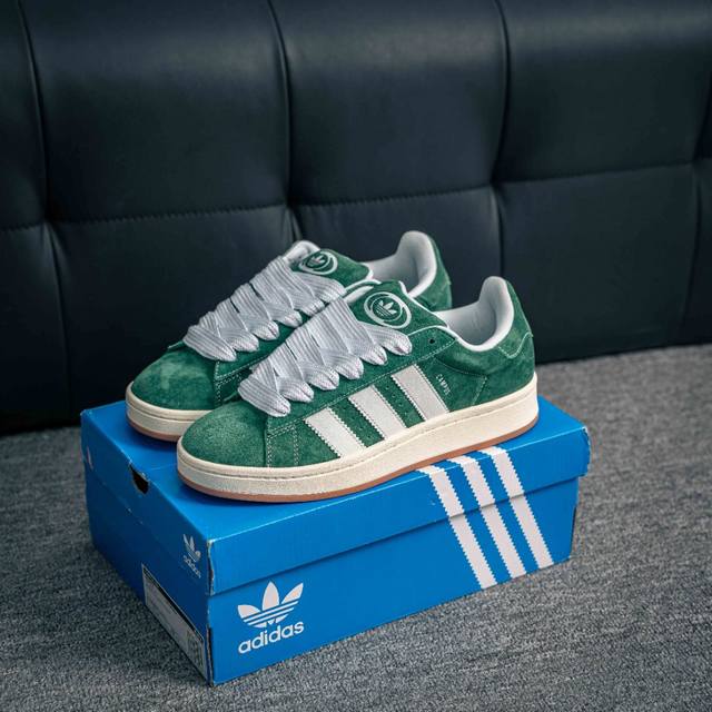 核心私 Adidas Originals Campus 00S 学院系列面包风经典复古低帮百搭休闲运动板鞋 货号：H03472 尺码：36 36.5 37.5