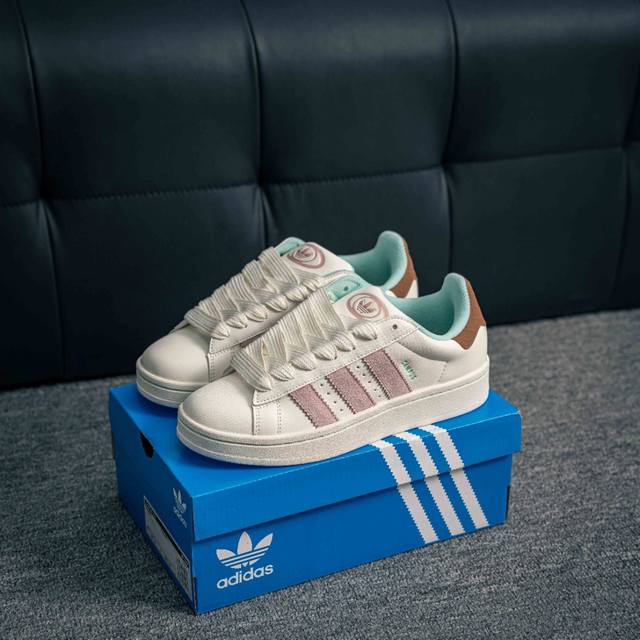 核心私 Adidas Originals Campus 00S 学院系列面包风经典复古低帮百搭休闲运动板鞋 货号：Hi3281 尺码：36 36.5 37.5