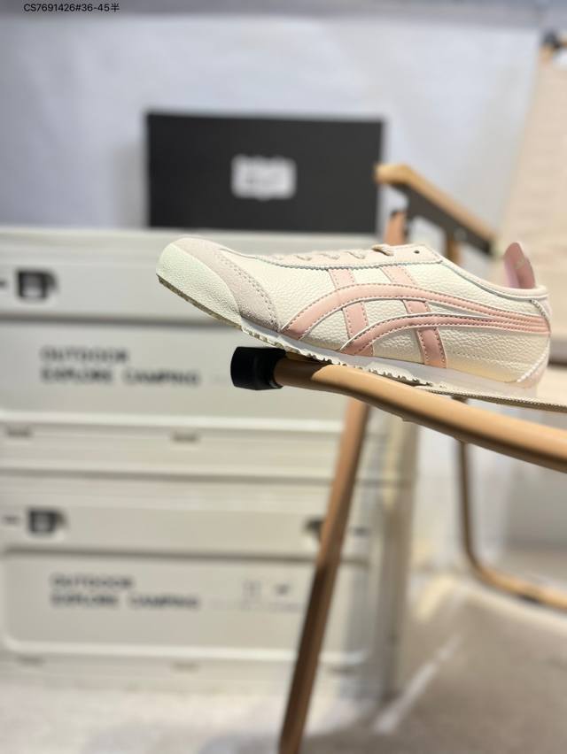 onitsuka Tiger Mexico 66 鬼冢虎 墨西哥升级版系列低帮复古经典虎爪百搭休闲皮革慢跑鞋1183A201 Cs7691426#36-45半