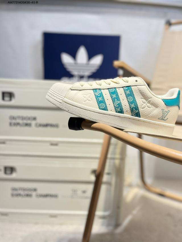 lv X Adidas Originals Superstar 经典配色 经典贝壳头官网同步 实拍首发渠道正品订单 诠释市场最高工艺水平区别市面普通真标版本，进