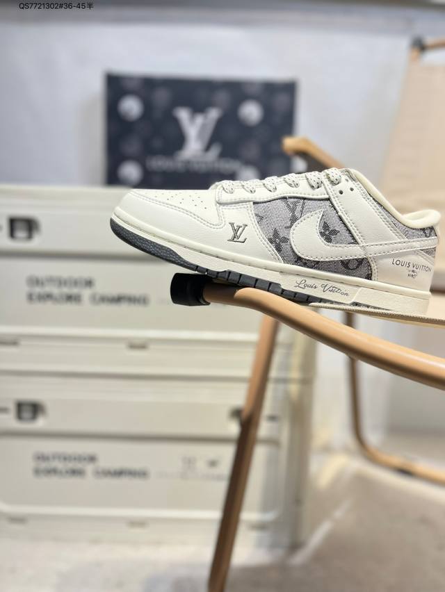 lv X Nike Sb Dunk Low 大厂出品 极力推荐 新配色 原装头层材料 独家版型蒸餾加工 帶來的是更好的视觉和脚感体验 大厂纯原品质出货 清洁度
