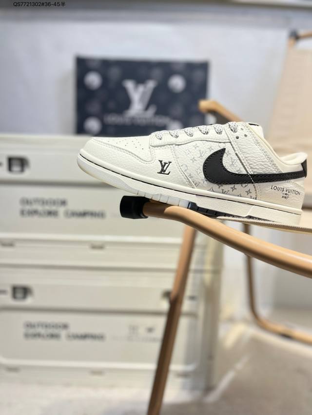 lv X Nike Sb Dunk Low 大厂出品 极力推荐 新配色 原装头层材料 独家版型蒸餾加工 帶來的是更好的视觉和脚感体验 大厂纯原品质出货 清洁度