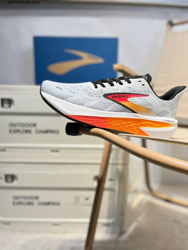 brooks 布鲁克斯 Glycerin Max 超弹轻盈跑步鞋 实拍首发 低帮透气缓震支撑休闲运动慢跑鞋 采用改进工程空气网眼组合热熔工艺 鞋面材质搭载Dna