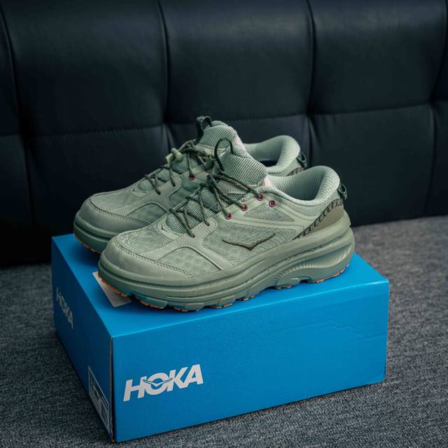 核心私 Hoka Oneu Bondi B3Ls 舒适防滑耐磨低帮休闲跑步鞋 货号：1155351 Asc 尺码：36 37 37.5 38 38.5 39 4
