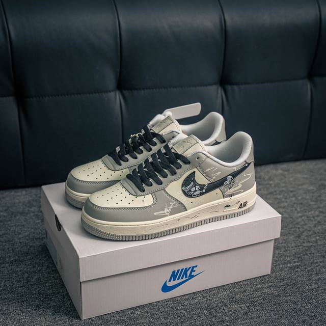 核心私 Air Force 1 原装级别 原楦头原纸板 打造纯正空军版型专注外贸渠道 全掌内置蜂窝气垫 原盒配件 原厂中底钢印、拉帮完美 货号：D07471 9