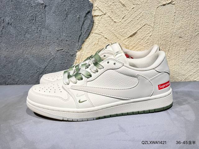 新品上市实拍 Travis Scott X Fragment Design X Jordan Air Jordan 1 Low Og Sp Lv联名 “蔚蓝双勾