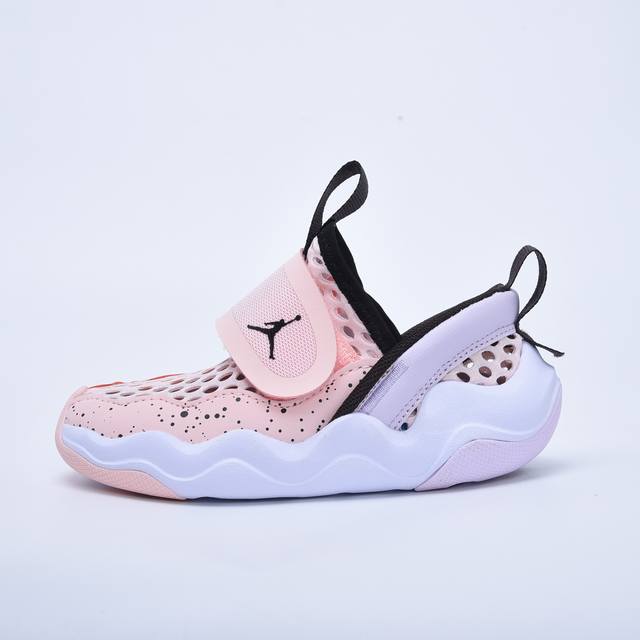 乔丹小鲨鱼大网孔3601粉红24-37