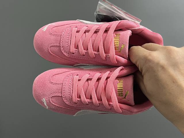 彪M新款复古德训儿童休闲鞋 Size：24-35码 经典Puma系列 优质猪八革面料，质感满满 两幅鞋带替换，附赠鞋带扣 橡胶耐磨防滑大底，脚感不言而喻