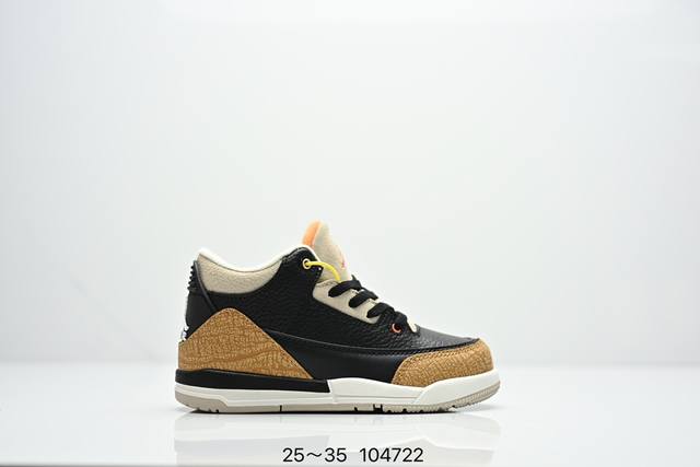 童鞋Air Jordan 3 Retro 复刻白水泥 Aj3 乔丹3代 Aj3 乔3 经典复刻白水泥 乔丹篮球鞋系列 鞋身以白色为主调，采用优质皮革材质搭配鞋头