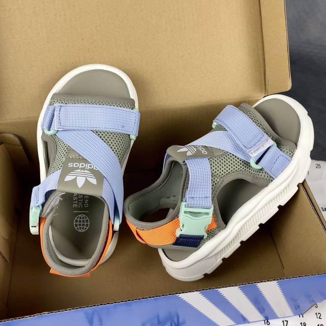 adidas阿迪达斯官网三叶草360 Sandal升级版爆款火热上市 采用魔术贴粘扣带设计更为方便穿脱。含双层开放式网眼鞋面 搭配超轻Eva防滑耐磨鞋底搭载Li