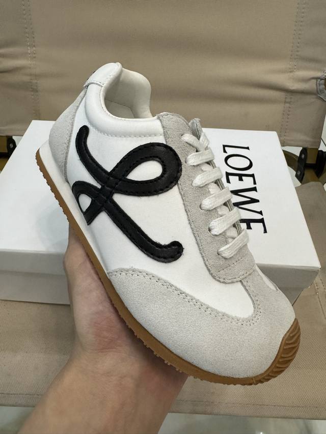 loewe罗意威阿甘德训鞋网红款真皮芭蕾拼色儿童运动鞋童鞋 王一博杨幂明星款欧洲站系男女童百搭跑步鞋户外炸街童鞋 尺码：26-37码