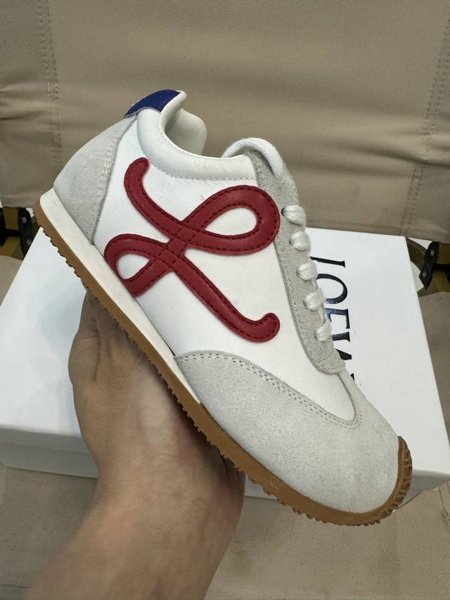 loewe罗意威阿甘德训鞋网红款真皮芭蕾拼色儿童运动鞋童鞋 王一博杨幂明星款欧洲站系男女童百搭跑步鞋户外炸街童鞋 尺码：26-37码