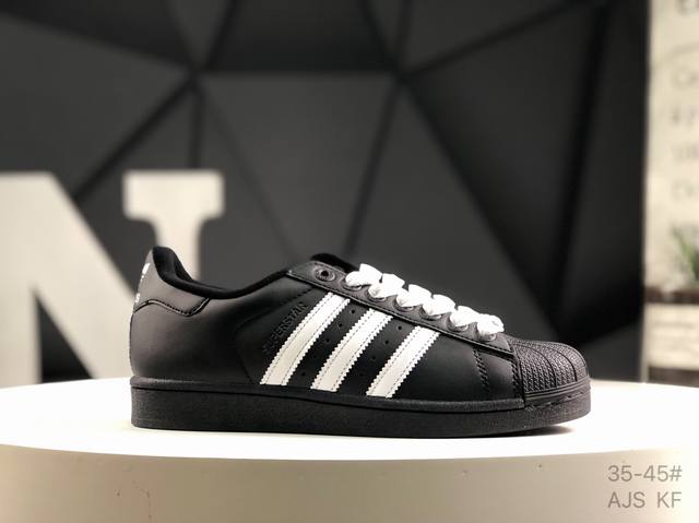 真标带半码 阿迪达斯 Adidas Superstar 三叶草经典贝壳头系列 迪奥联名 新款休闲板鞋潮流男女士运动鞋 鞋面柔软皮革材质 标志性的贝壳鞋头 锯齿三