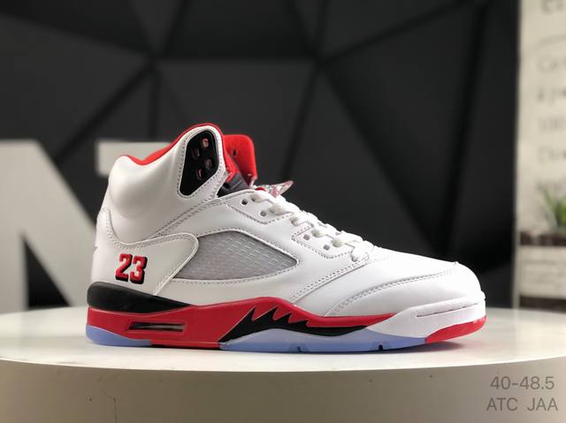 公司级带半码 耐克 Air Jordan 5 Retro Aj5 乔5 经典篮球鞋 原厂数据 最新原厂底模 原纸板楦头开发 进口头层皮料 完美鞋型匹配公司货 正
